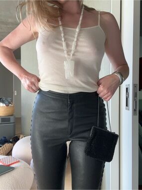 Isabel Marant Black leather pants